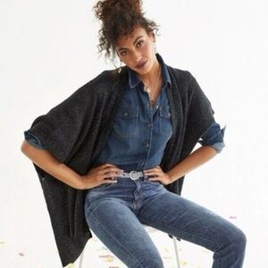 Cabi Luxury Charcoal Black Poncho